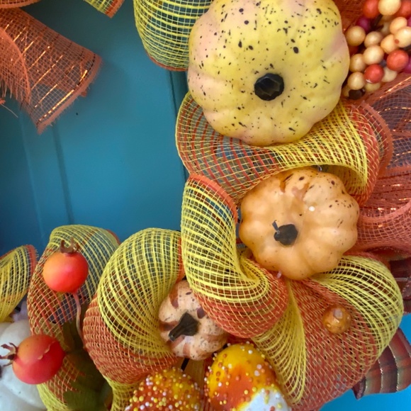 Fall Candy Corn Wreath - Picture 3 of 5